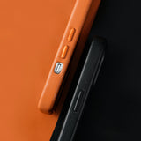 Microfiber Grain Leather Case For iPhone