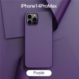 Original Leather Soft Silicone Matte Case For iPhone