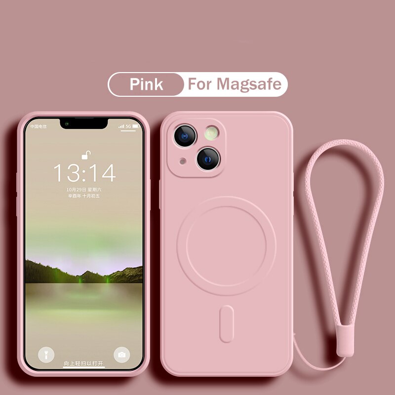 Silicone Magsafe Magnetic Wireless Charging Case For iPhone