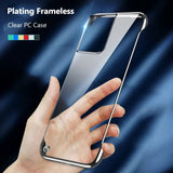 Clear Plating Frameless Case For Samsung