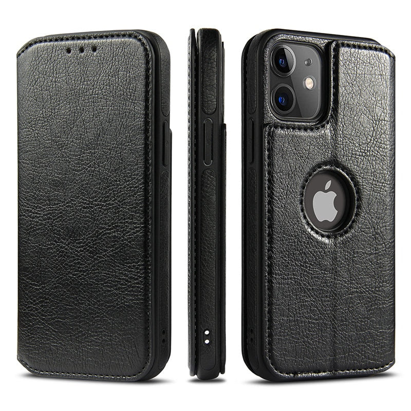 Magnetic Flip Leather Case For iPhone