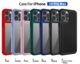 Clear Shockproof Carbon Fiber Case For iPhone