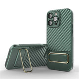 Magnetic Lens Protector Kickstand Case For iPhone