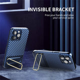 Magnetic Lens Protector Kickstand Case For iPhone