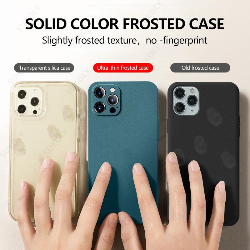 Ultra Thin Anti-skid Matte Hard Case For iPhone