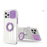 Camera Lens Protection Ring Stand Case For iPhone