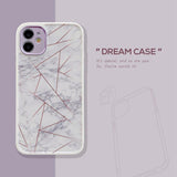 Marble Plating Anti-knock Phone Case for iPhone