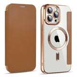 Flip Magnetic Wireless Charge Case for iPhone