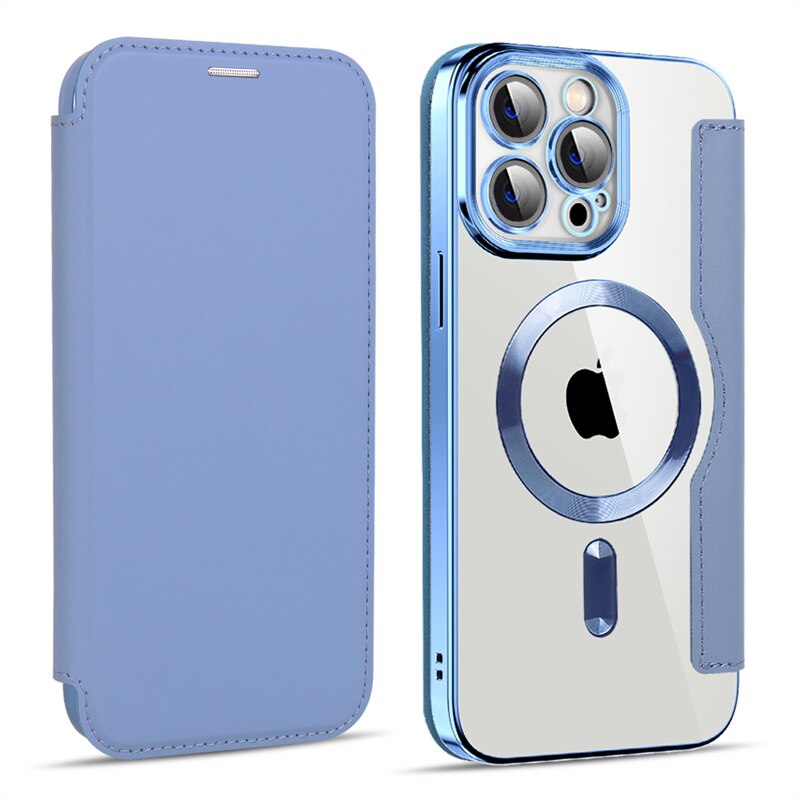 Flip Magnetic Wireless Charge Case for iPhone