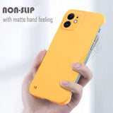 Ultra Thin Slim Frameless Case For iPhone