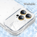 New Liquid Silicone Glass Large Window Case For iPhone